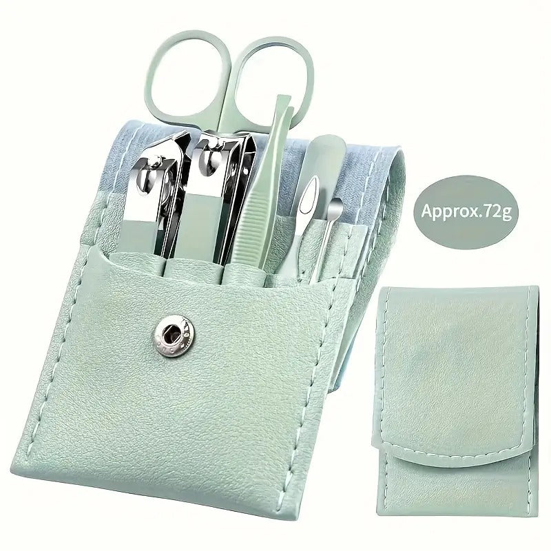 9pcs Nail Tool Set Matcha Green
