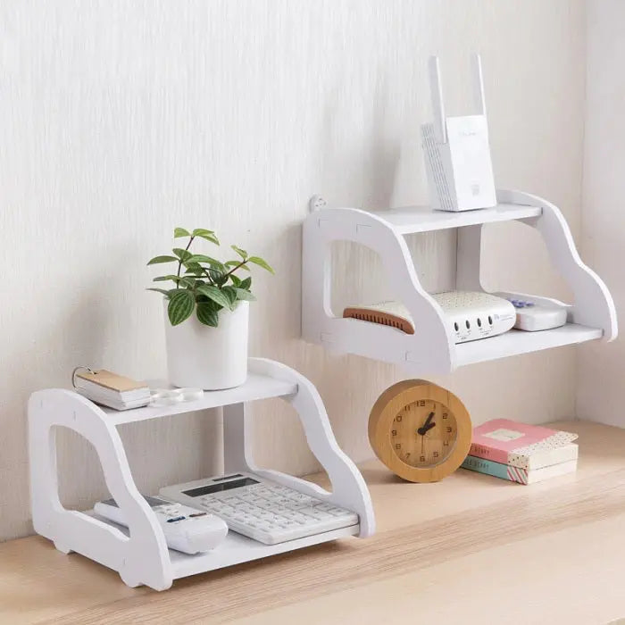 Double Layer Wall Mounted Router Stand
