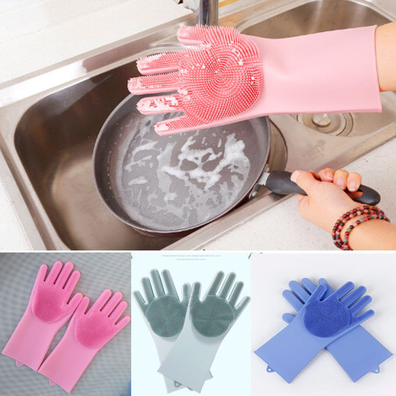 Silicone Scrubbing Hand Gloves