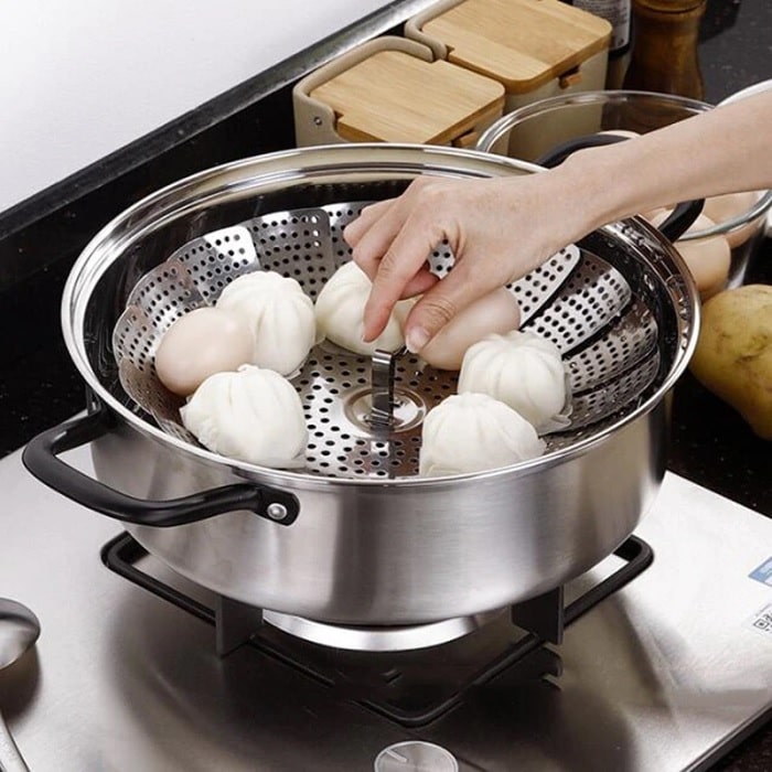 SS Folding Steamer Basket (9.5 Inch)