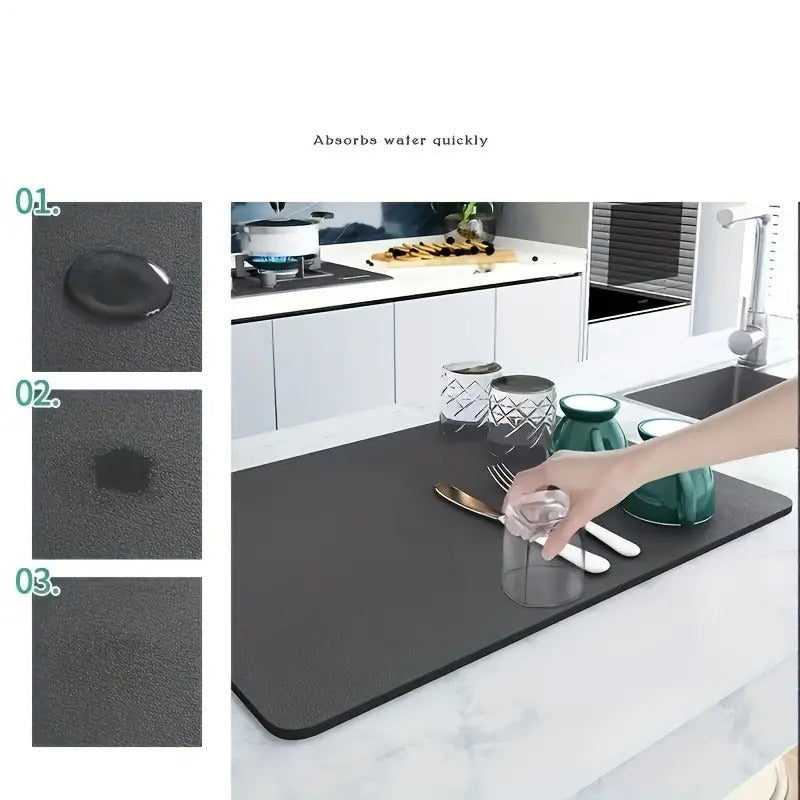 Absorbent Drain Mat For Kitchen