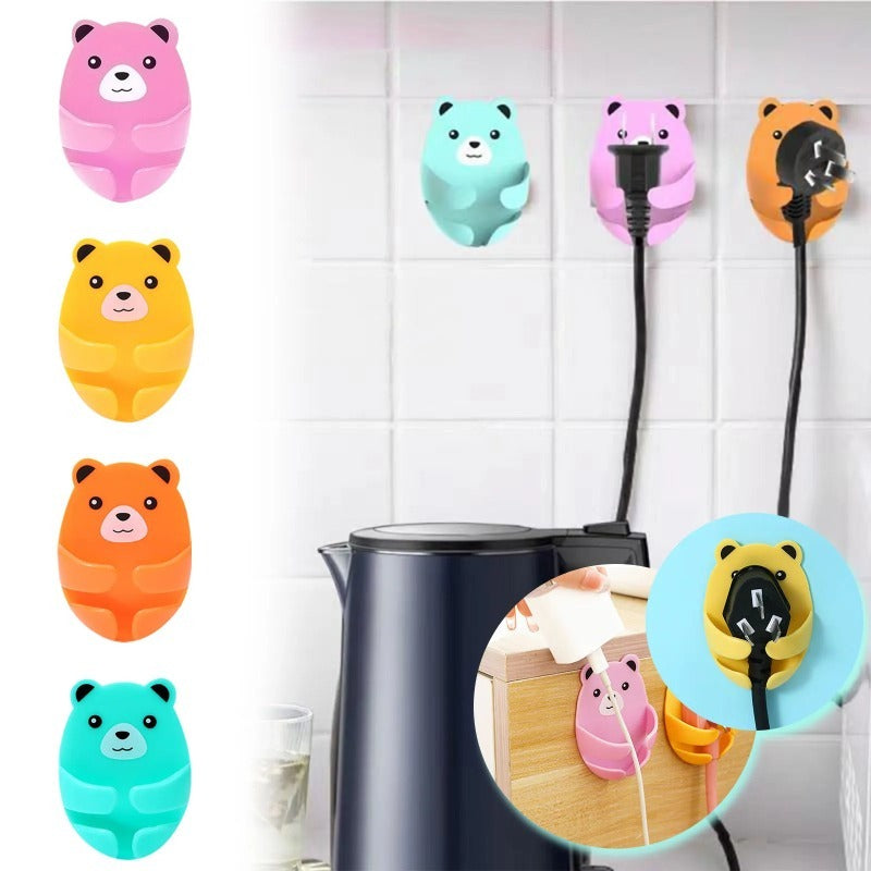 Bear Shaped Plug Holder (Pack of 4)