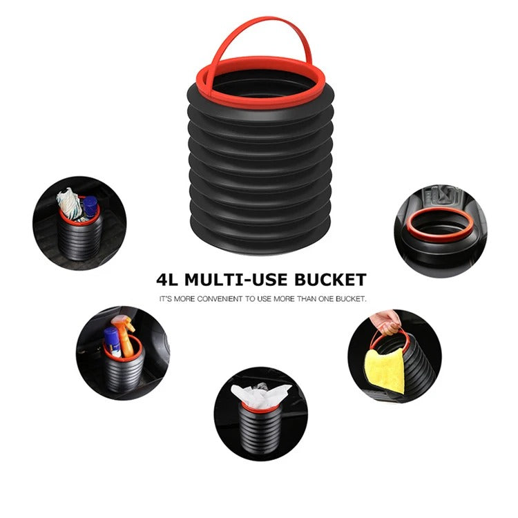 Folding Dustbin Storage Trash Bin