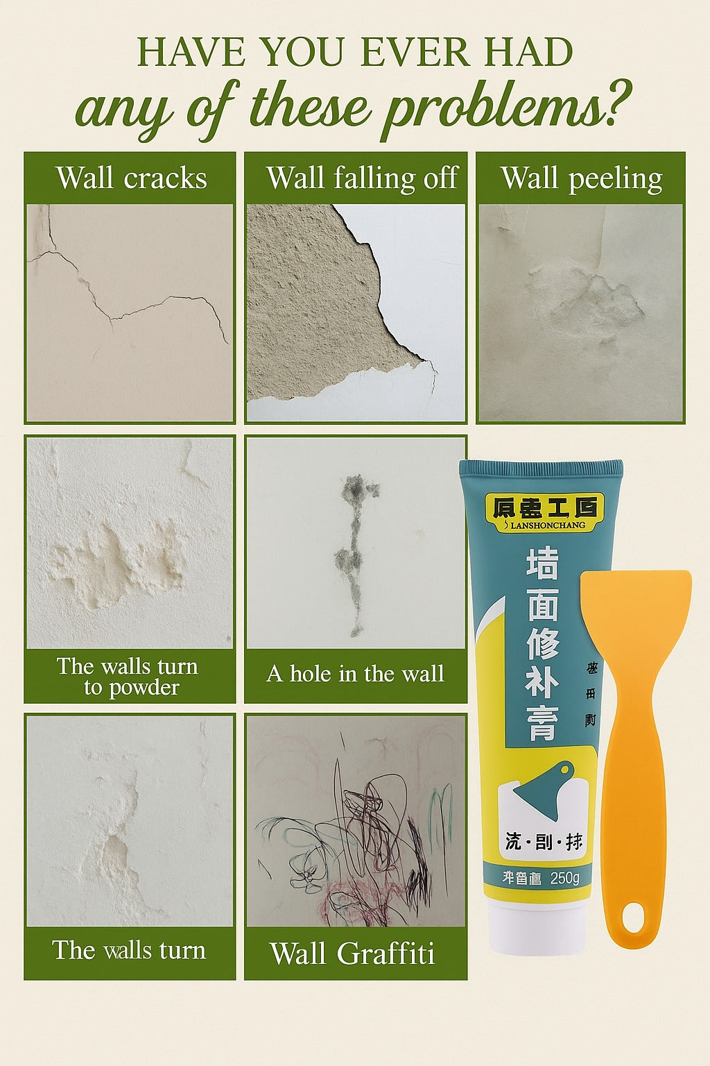 Wall Crack Repair Paste (Tube)