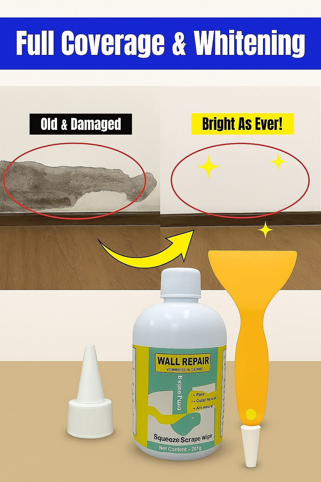 Wall Crack Repair Paste (Bottle) With Scrapper
