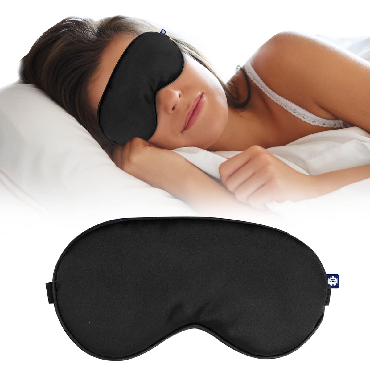 Black Silk Eye Mask