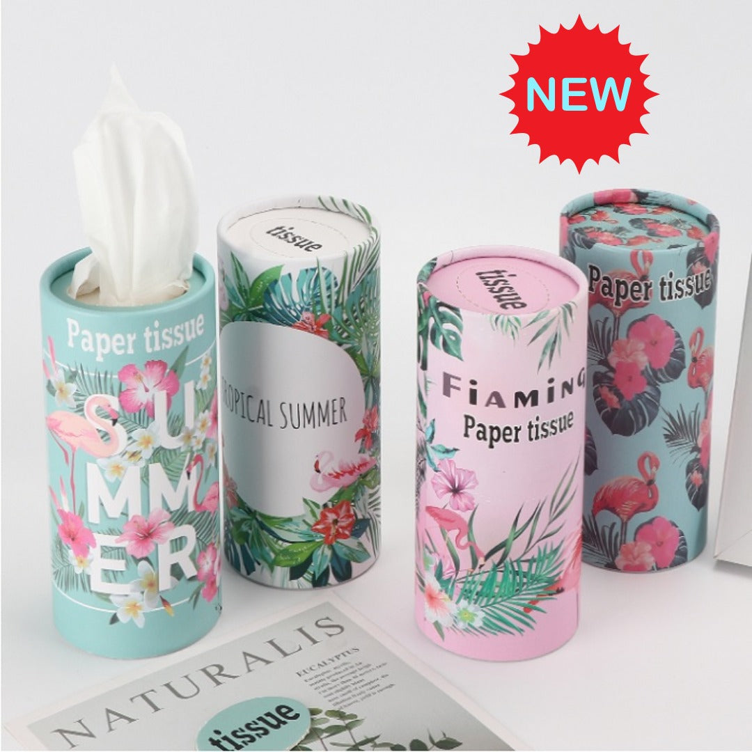 50 Pcs Cylinder Paper Tissue