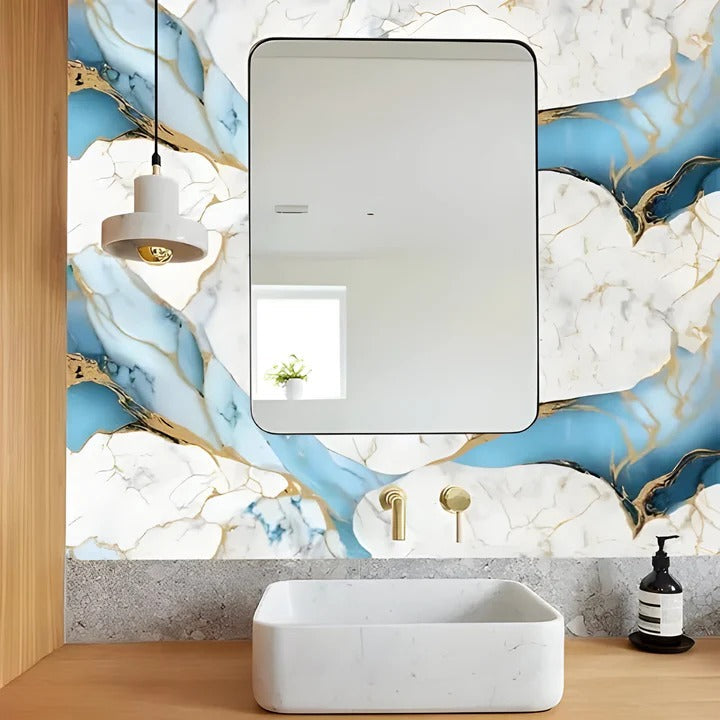 Ocean Effect Marble Wallpaper (60x200cm) -080