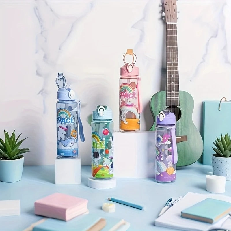 Kids Space-Themed Water Bottle